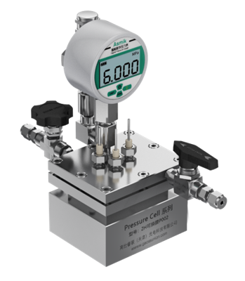 Dual-chamber pressure cell (internal replaceable membrane)