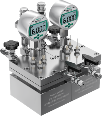 Dual-chamber pressure cell (Externally replaceable membrane)