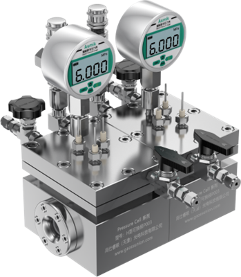 Dual-chamber pressure cell (Externally replaceable membrane)（With light windows）